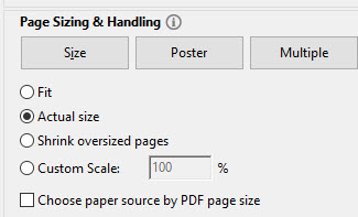 Print settings