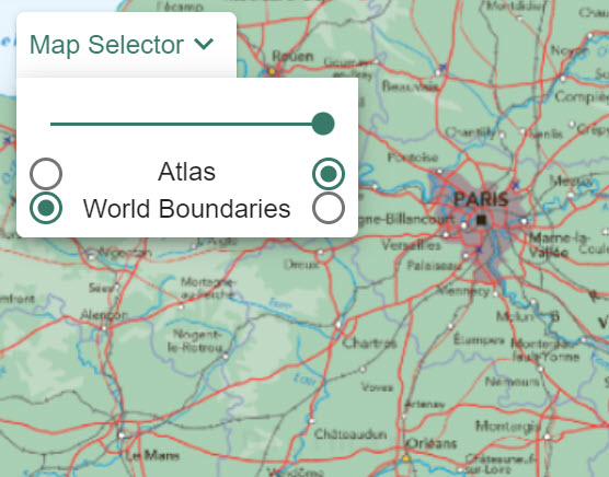 Map Selector for World maps